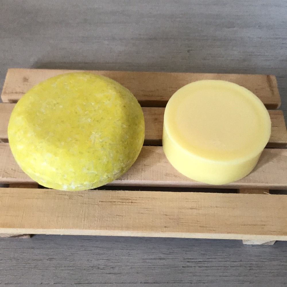 Lemon Shampoo bar & Conditioner bar bundle/ Mountain Mom Soap Co - Picture 4 of 6